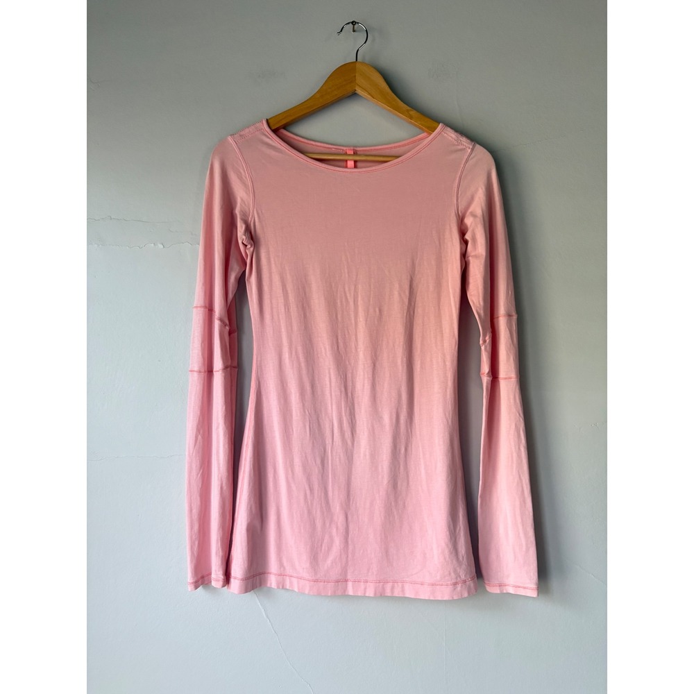 Lululemon Devotion Long Sleeve Tee Bleached Coral Size 2 - Picture 8 of 11